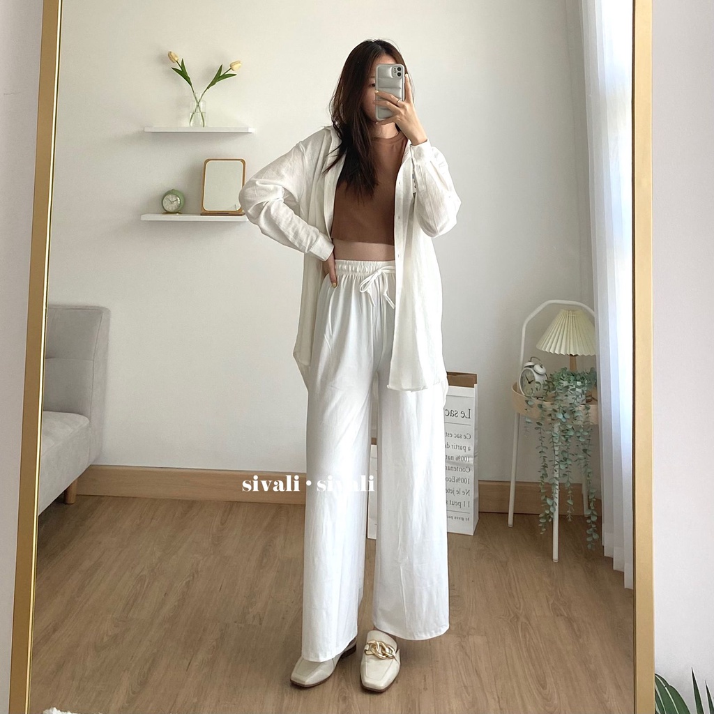 ZASKIYA - Jessy Pant / Basic Cullote Pants Bumil Friendly Celana Kulot Jumbo