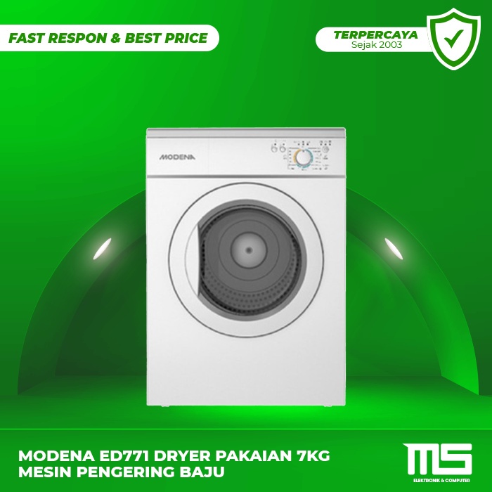 MODENA ED771 DRYER PAKAIAN 7KG MESIN PENGERING BAJU