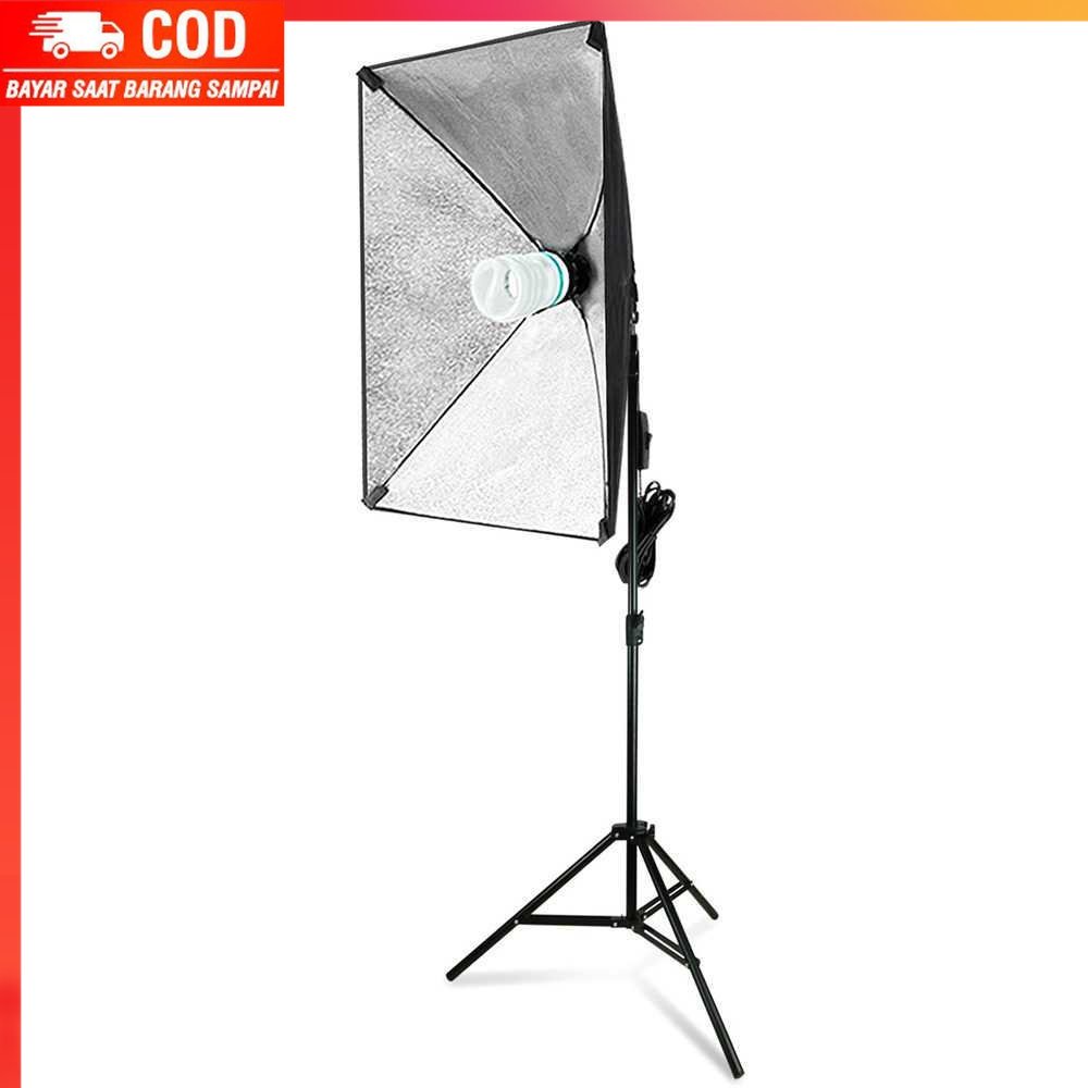 ( 100% BARANG ORI ) TaffSTUDIO Payung Softbox Reflektor Fotografi + Bohlam - SB-MS-B5070