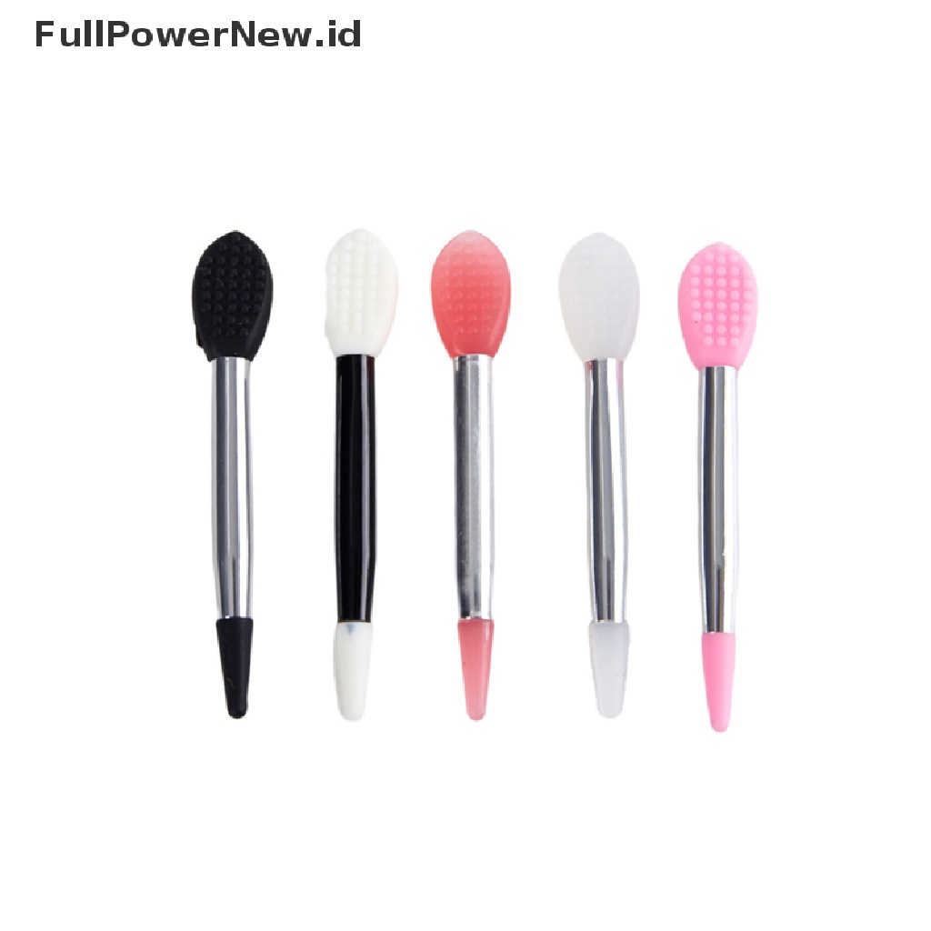 Power 5PCS Double Side Silicone Lip Balms Kuas Masker Bibir Makeup Brushes Alat ID