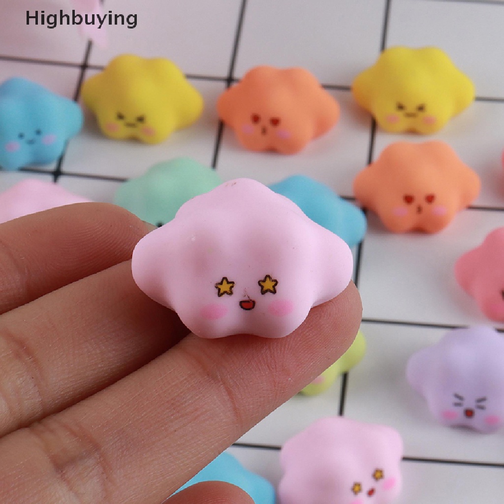 Hbid 3pcs Resin Miniatur Simulasi Indah Bercahaya Makaron Awan diy Kasus Ponsel Gantungan Kunci Liontin Jepit Rambut Bahan Hias Glory