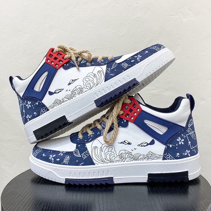 Mainland Sepatu Sneakers Pria Fashionable Modern Trendy Sepatu Outdoor Antislip KSR115