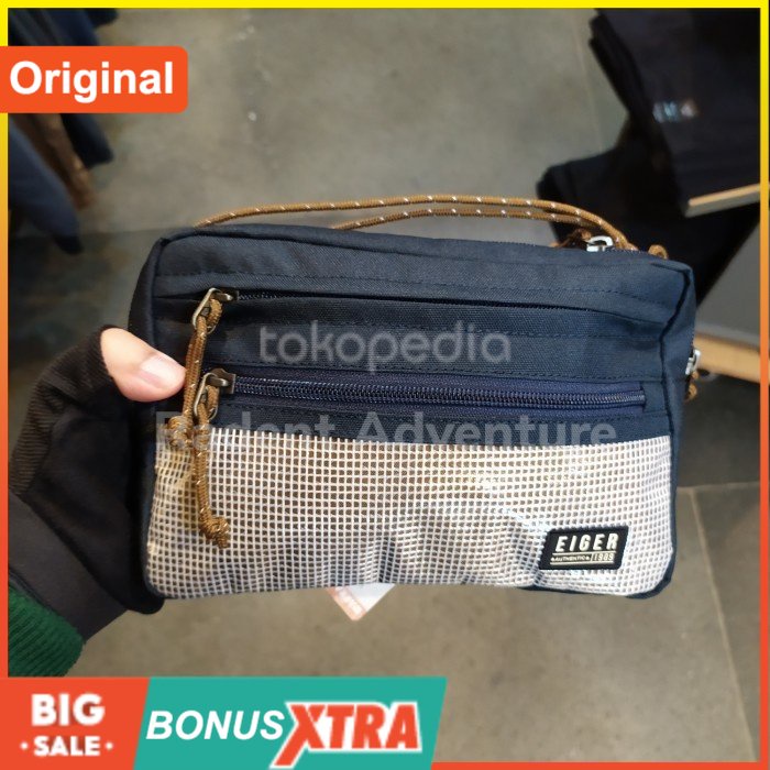 Tas Selempang EIGER1989 JOURNAL SACOCHE Shoulder BAG Navy 91000 7173 Ori