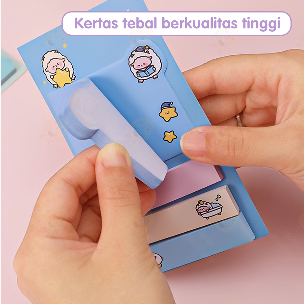 Poney Sticky note 4 line Pembatas buku Sticky notes tempelan lucu kertas memo note 6 baris