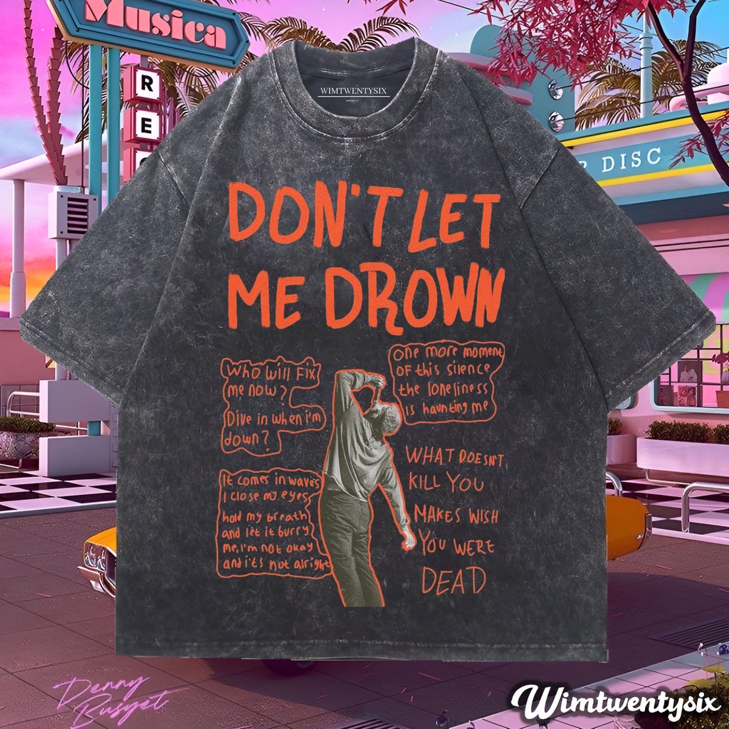 Wimtwentysix “bmth dont let me drown” kaos oversized washing | bring me the horizon