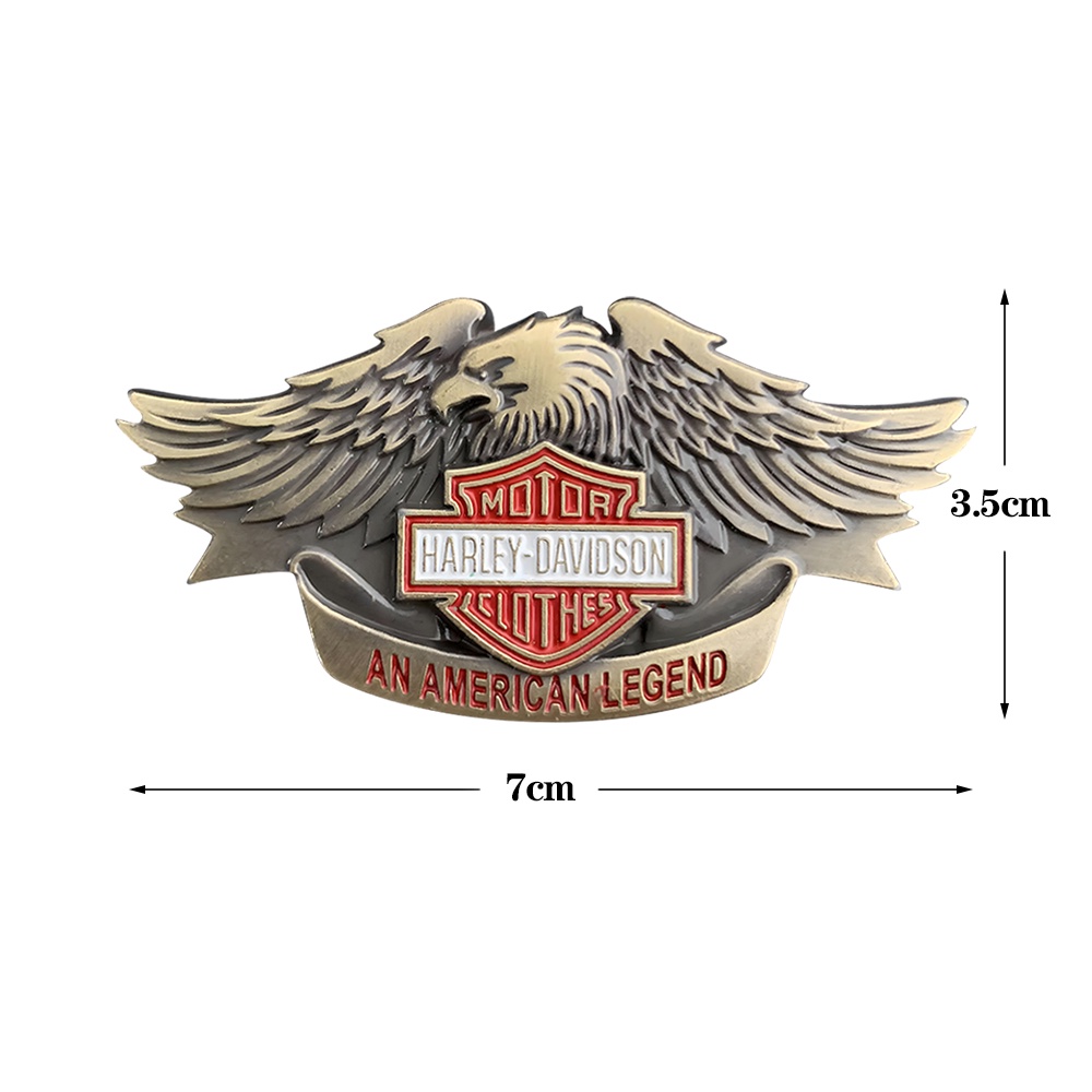 Stiker Harley Motor Keren Fuel Tank Sisi 3D Zinc Alloy Logo Dekorasi Sticker Untuk Harley FORTY EIGHT/Khusus Cowok Gemuk/1200T/STREET ROD/Xr1200