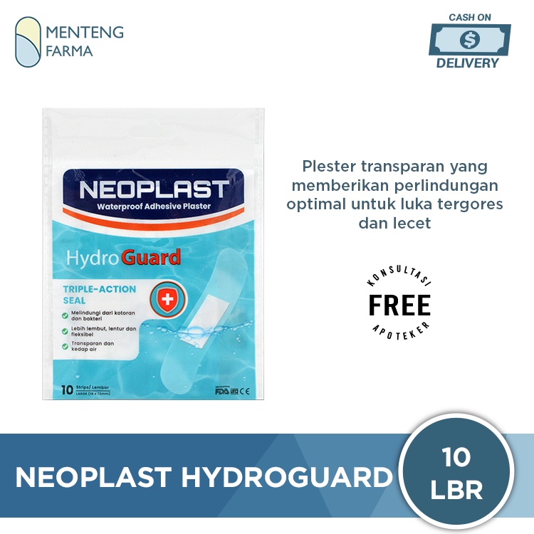 Neoplast Hydroguard 10 Lembar - Plester Luka Transparan