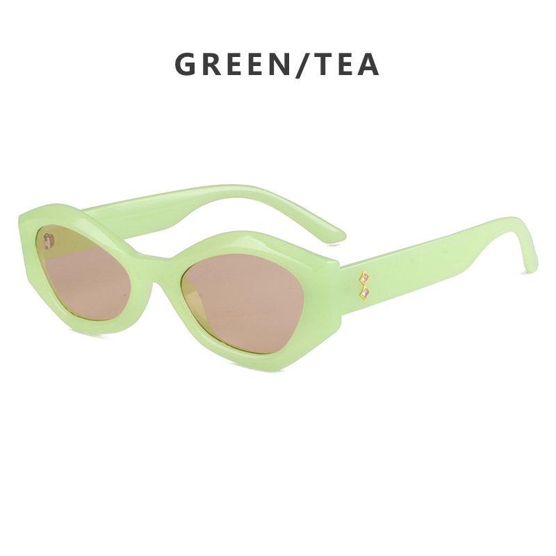 Aesthetic Shades Sunglasses UV400 Untuk Wanita/Pria Eyeglasses Colour