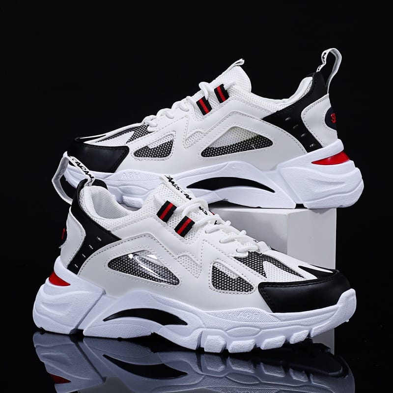 GROSIRTAS LV0232 Sepatu Sneakers Pria Import Sport Shoes Sepatu Casual Pria Breathable Trendy
