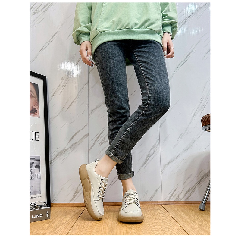 TOPGROSIR &quot;FREE BOX&quot; LV0214 Sepatu Sneakers Casual Wanita Import Sepatu Polos Bertali