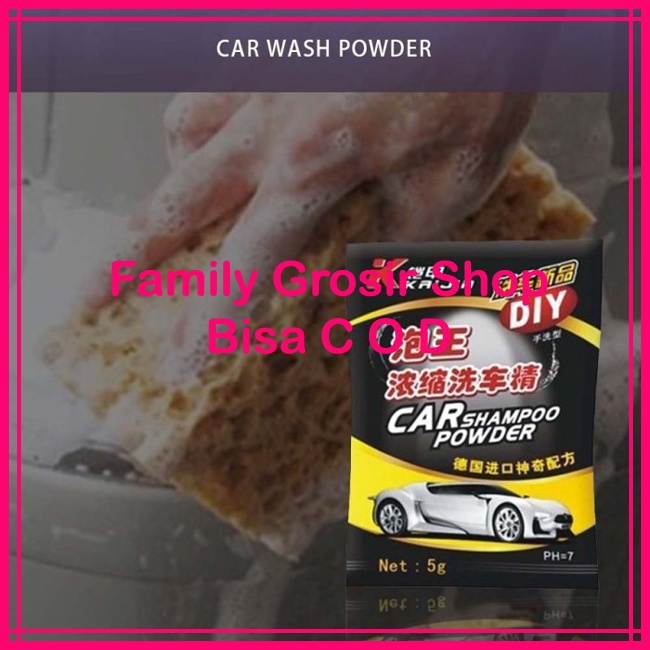 Shampoo Cuci Mobil Bubuk 5gr 5L Air Super Busa Car Wash Soap Sabun