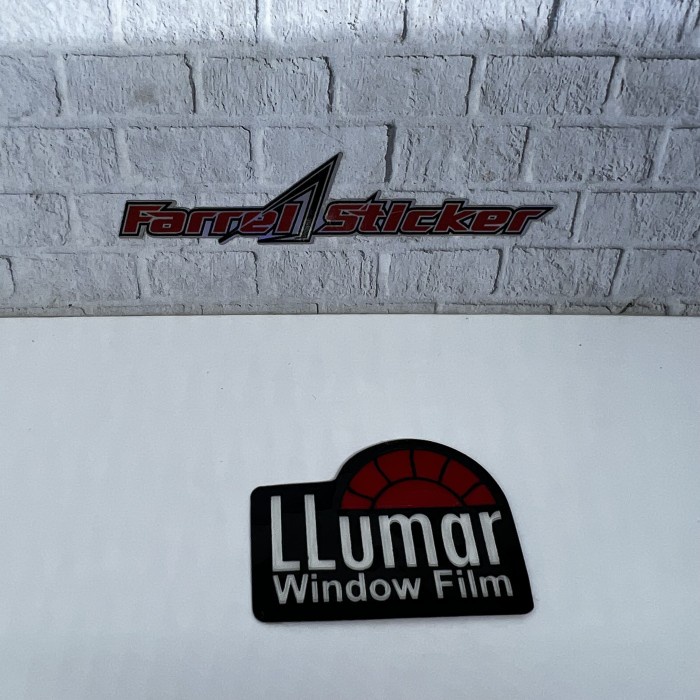 Sticker LLumar stiker embos kaca Film Lumar