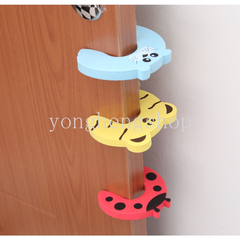 Kartun Hewan Lucu Berbentuk EVA Door Stopper Anak Pelindung Jari Dinding Perlindungan Shockproof Door Crash Pad Untuk Bayi Pengaman Laci Lemari Alat Anti Jepit