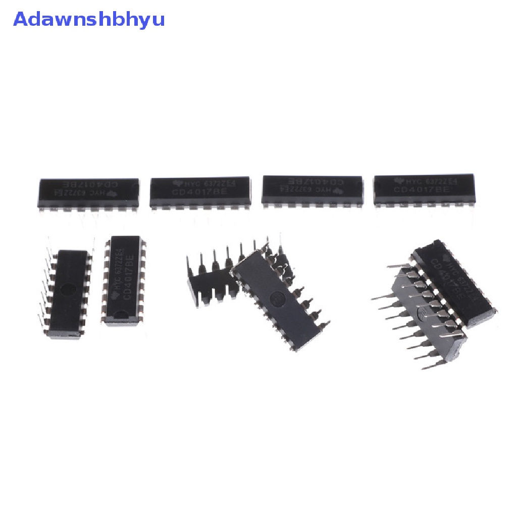 Adhyu 10PCS CD4017BE 4017cd4017de Counter Divider IC ID