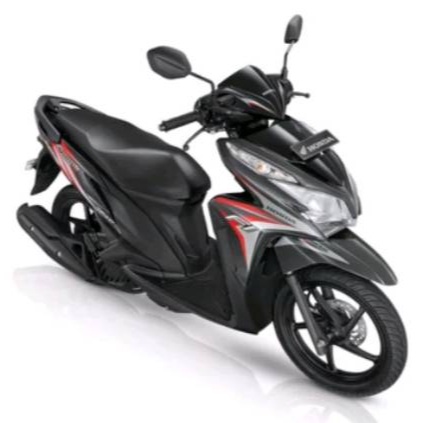 Striping Stiker lis body honda vario techno 125 fi old lama 2014 hitam abu