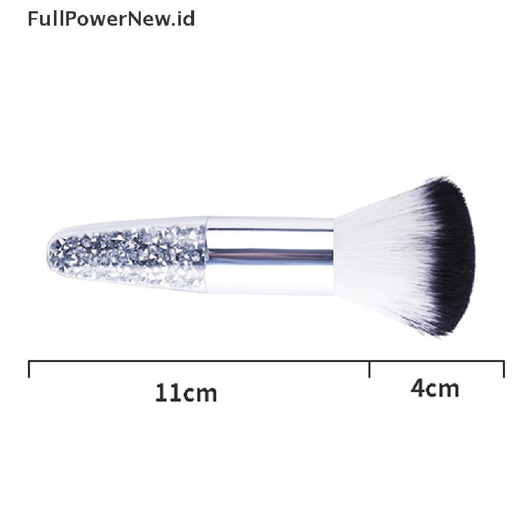 Power 1Pcs Professional Candy-Warna Fluffy Powder Blush Brush Chubby Portable ID