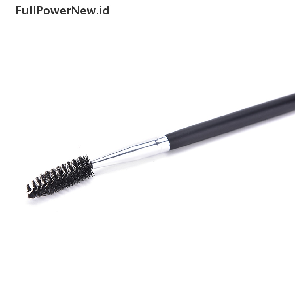 Power 1pack Alat Makeup Gagang Dual Brow Brush Hot Sikat Alis Double Penci Alis ID