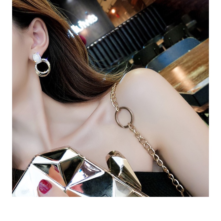 Gaya Baru Trendi Su S925 Silver Needle Series Earrings Korea Influencer Anting Sederhana Anting Perempuan