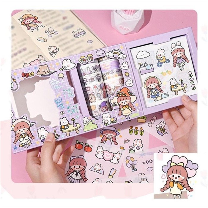 

NS - Stiker Momo Washi Tape Roll Washi Tape Roll Masking Sticker MOMO