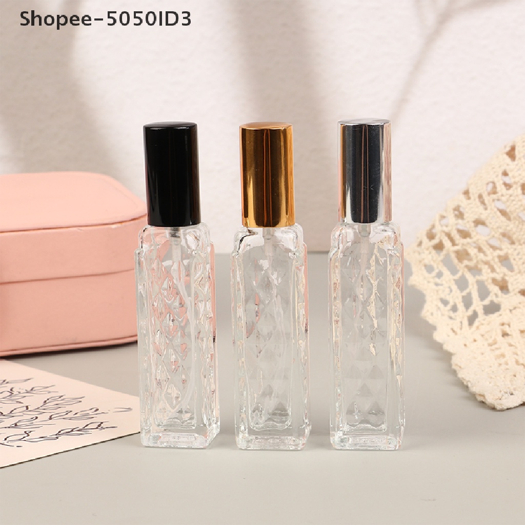 [HOT] Botol Kaca Portable 15Ml Kosong Kosmetik Cair Refillable Bottl [ID]