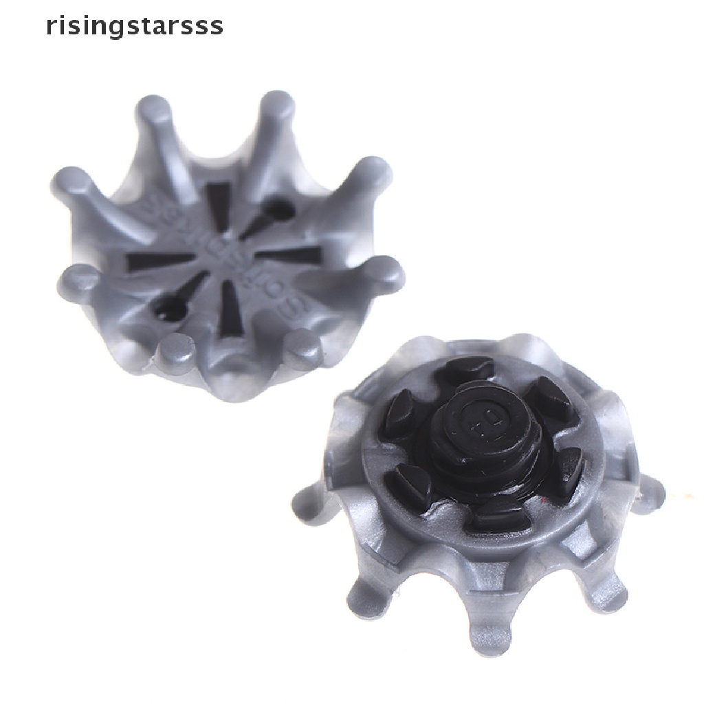 Rsid Span-new 14x Silver Sepatu Golf Paku Cepat Twist Studs Cleats Softspikes Untuk Footjoy Jelly