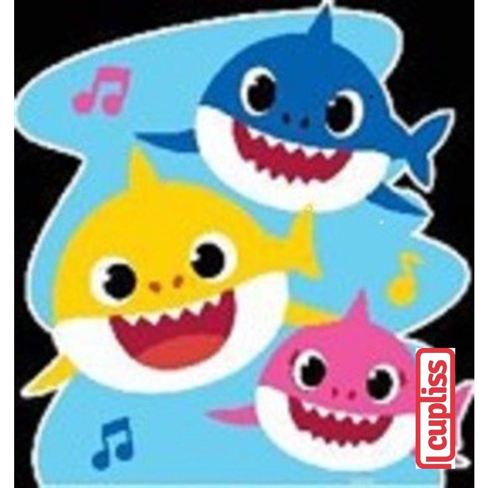 Children Canvas Painting Baby Shark by Number Mainan Edukasi