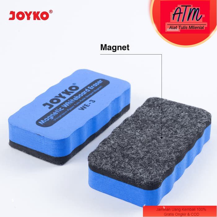 

Whiteboard Eraser Penghapus Papan Tulis Putih Joyko WE-3 Magnet