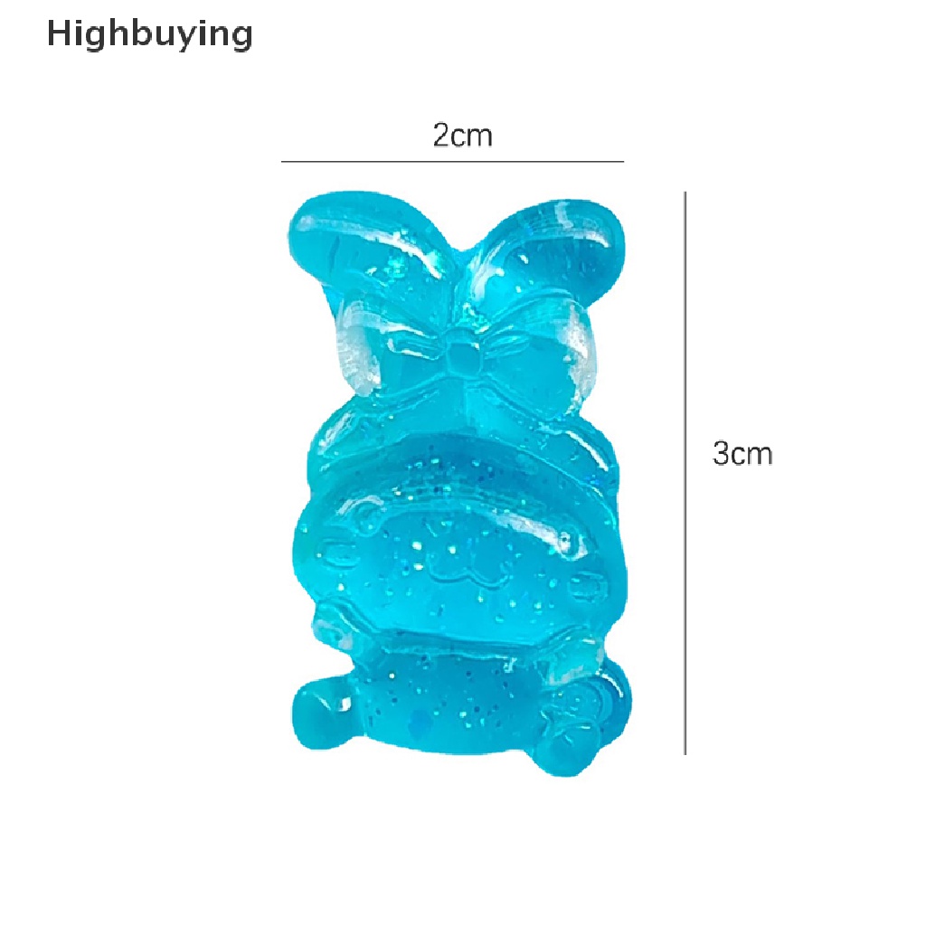 Hbid 10Pcs Luminous Cinnamon Puppy Hiasan Kepala Kulomi Meimei DIY Resin Perhiasan Aksesoris Glory