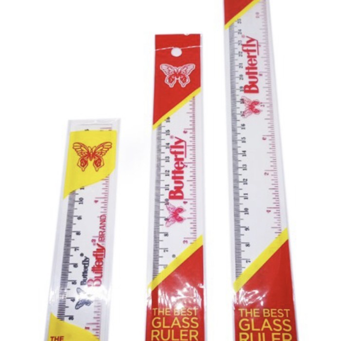 

Penggaris Plastik Mika Buttetfly 15 20 30 cm - 15 cm