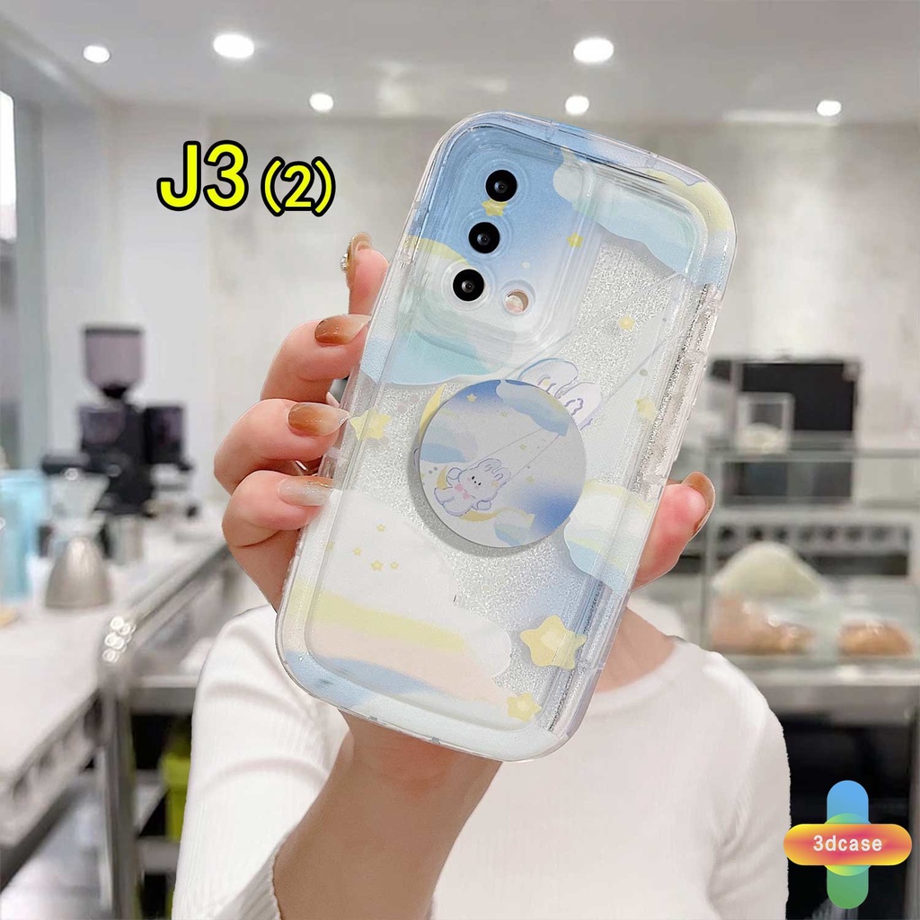 Soft Case Realme 10 5S 5 5i 9i C17 7i C11 2021 C21Y C30 C30S C33 C31 C35 C15 C21 C25 C20 C3 C12 C2 C25S C1 C25Y C2 C3i 6i C20A  Narzo 20 10 10A 20A 30A 50i 50A Prime A7 A5S A15 A16 A17 A53 A53S A57 A77 Ins Nebula Rabbit Soap Shockproof Cover With Stand