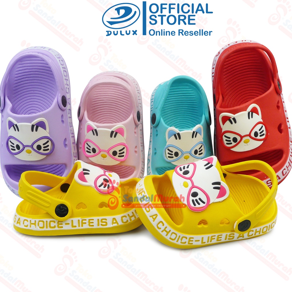 Toko Sendal Murah - Sandal Anak Perempuan Uk 20 - 29 / Sandal Baim Karakter Kucing / Sandal Anak Lucu Kekinian / Sandal Anak Lucu Cantik Nyaman [Toko Sendal Murah M 383 Cat]