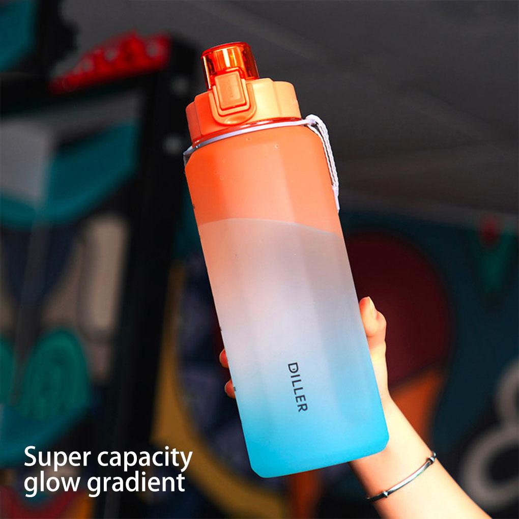 Botol Air Gradien Silinder Ketel Portabel Kapasitas Besar Kait Tali Lightness Flask Scale Universal Outdoor