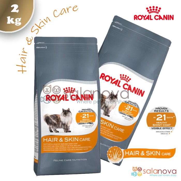 Royal Canin Hair &amp; Skin 2kg Dry Food Makanan Kucing