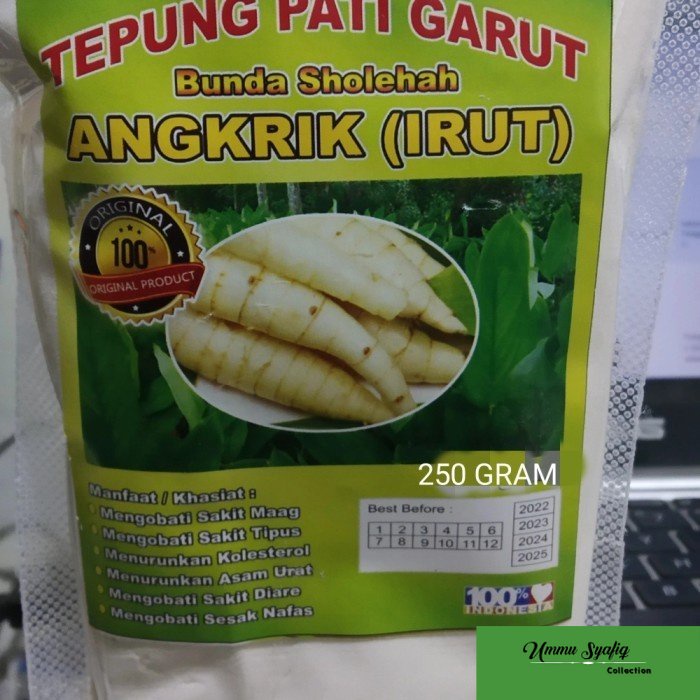 

Tepung Pati angkrik 250gr pati Garut irut obat gerd asam lambung&magh