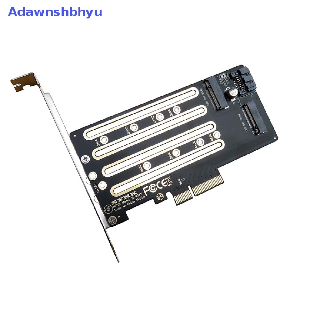 Adhyu NVMe M.2 SSD to PCIe 3.0 4.0 x4, SATA M.2 SSD to SATA dual purpose adapter ID