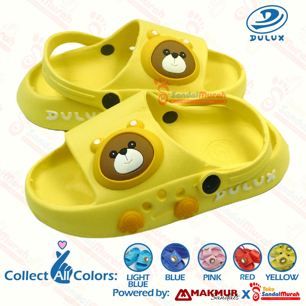 Toko Sendal Murah - Sandal Anak  Uk 20-29/ Sandal Flip Flop Panda Lucu/ Sandal Jelly Cewek Cowok/ Sandal Slop Tali Belakang/ [ Toko Sendal Murah M 508 PD ]