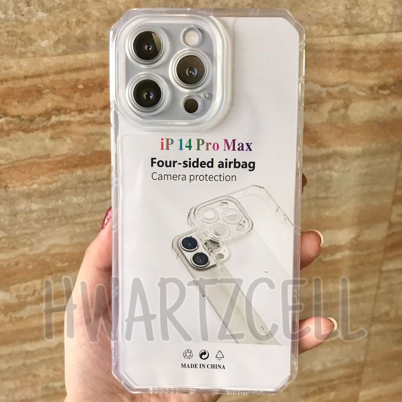 C/C TPU Soft Case CLEAR for iPhone 13 Mini Pro Max / 12 Mini Pro Max / 11 Pro Max / X XS XR XS Max / 14 / 14 Pro / 14 Max / 14 Pro Max  Transparan with protect camera