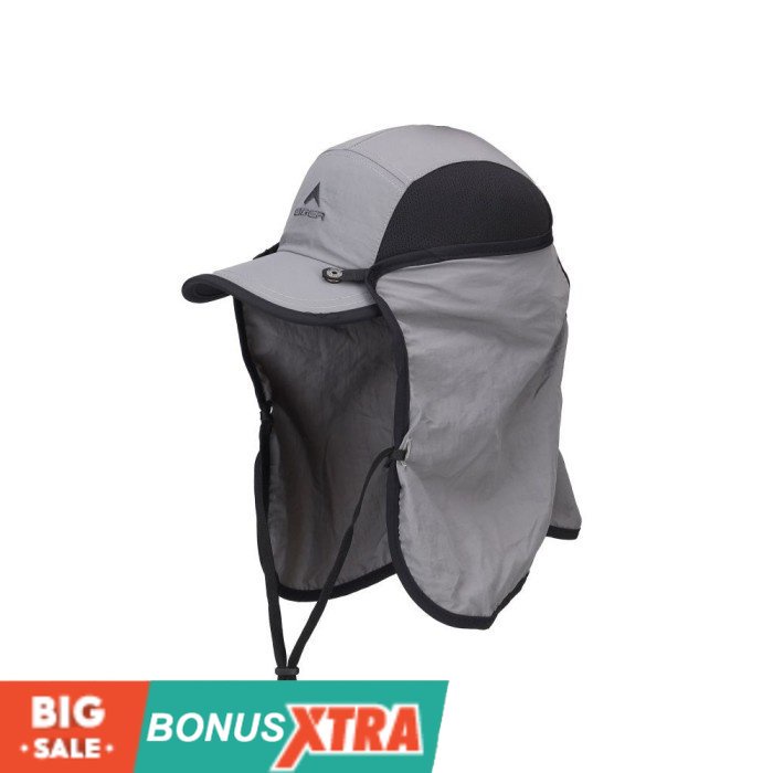 Topi E lllGER1989 SUN RUNNER CAP Grey Abu 91000 7724 Original Unsex Bandung