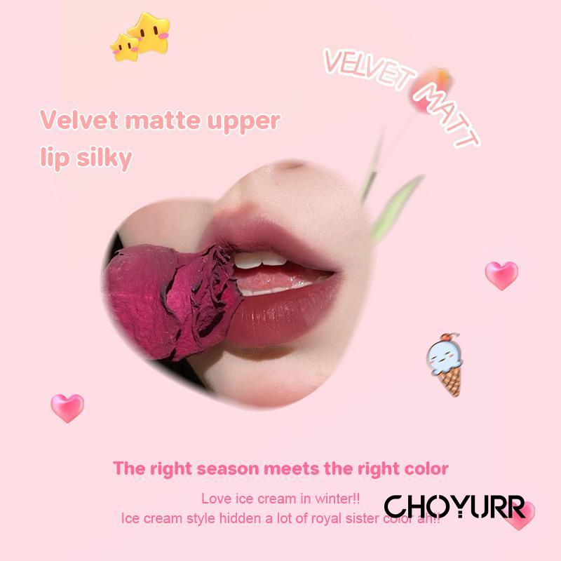 【COD】Lip Tint Ice Cream Liptint Es Krim Tahan Lama Matte Velvet-CH