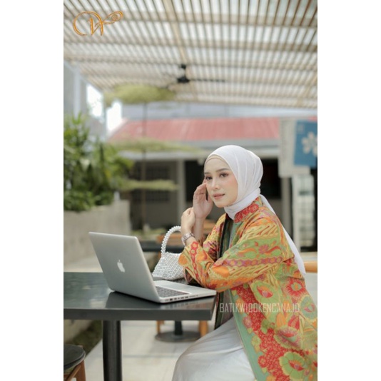 TUNIK BATIK WANITA MODERN PREMIUM MOTIF PARANG MERAK BATIK WIDO KENCANA