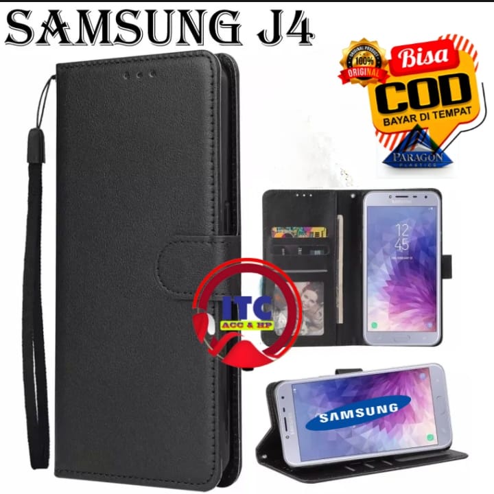 CASE PREMIUM FLIP KULIT DOMPET TYPE HP SAMSUNG J4 J5 J6 J7 J8 DOMPET- FLIP COVER LEATHER-SARUNG HP P