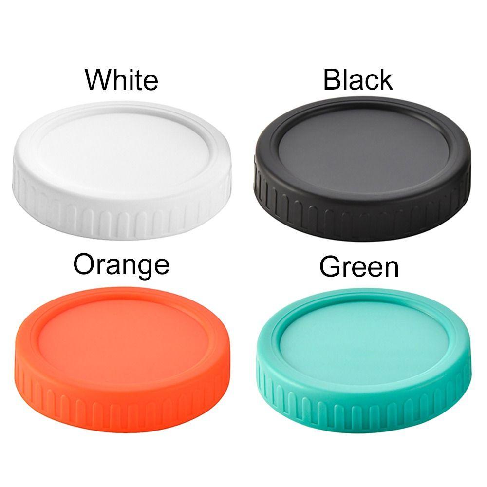 Chookyy 6pcs Mason Jar Lid Alat Dapur Plastik Reusable Seal Penutup Botol