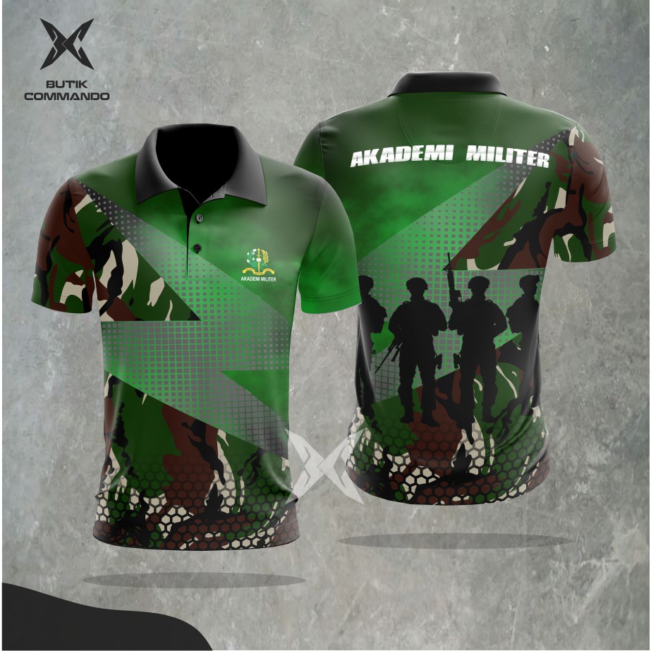 Polo Shirt Dri-Fit "Akmil Green Smoke"