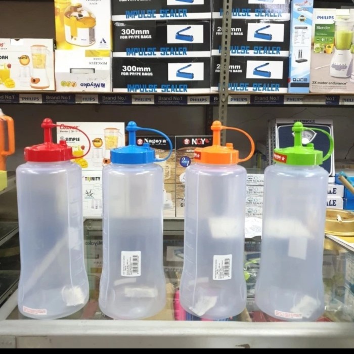 BOTOL SAOS LION STAR 1 LITER JUMBO BOTOL KECAP MINYAK SAUS 1000 ML