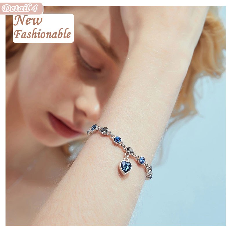 Gelang Wanita Bracelet The Heart Of The Sea Gelang Tangan Fashion Wanita Korea Anti Karat Dan Tidak Luntur