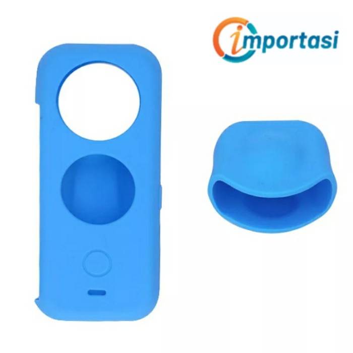 Silicone Case &amp; Lens Cap Cover INSTA360 ONE X2 Protector Casing Karet