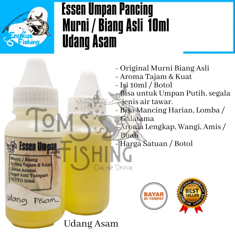 Essen Umpan Pancing Murni Biang Asli 10ml (Amis/ Wangi) Murah - Engkus Fishing