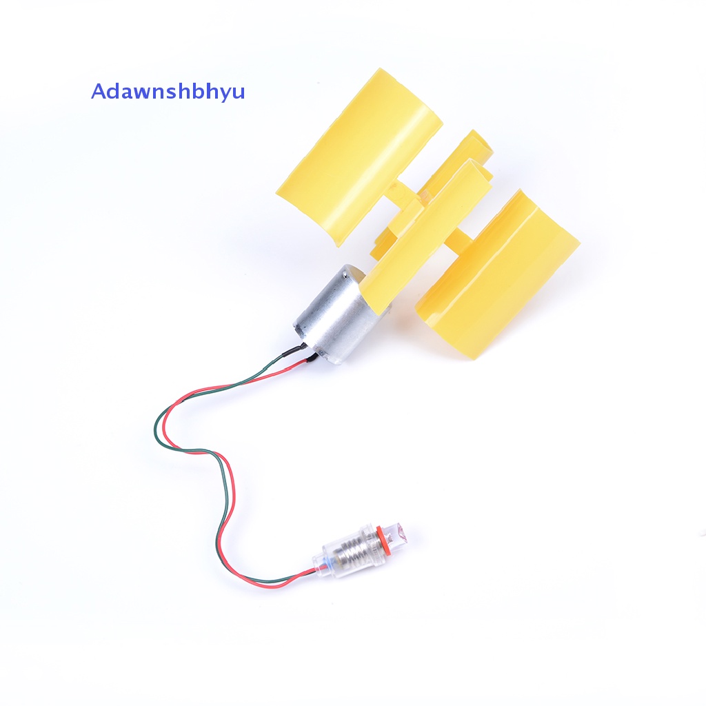 Adhyu DIY Motor Mini Dc Vertikal Micro Wind Turbin Blades Generator Set Kit ID