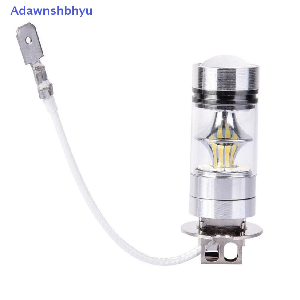 Adhyu 2PCS 100W Putih LED H3 Daya Tinggi 2828lampu Bohlam Kabut Mobil DRL 1000LM ID