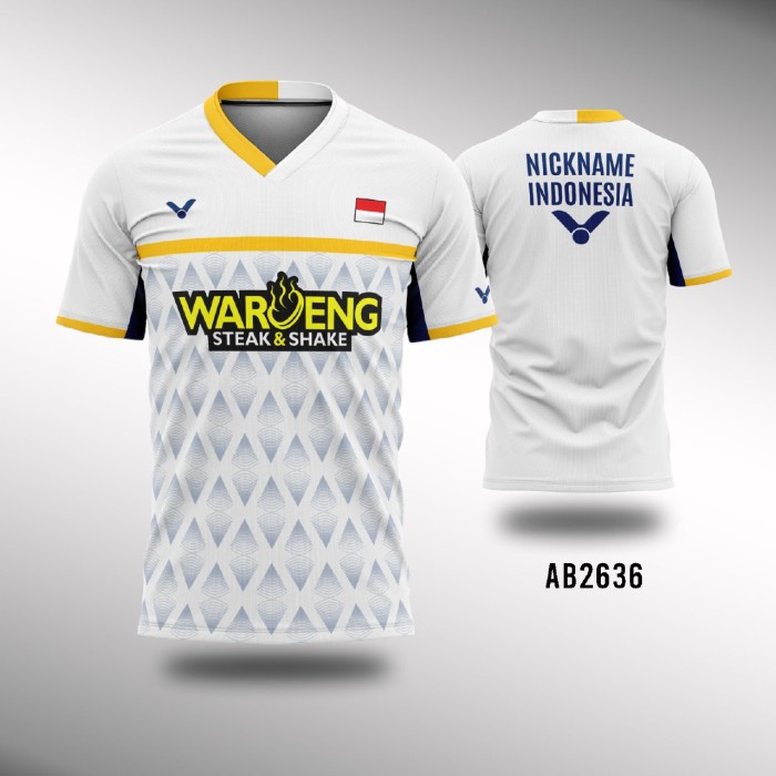 Kaos Jersey Badminton INDONESIA All England 2023 AB2636
